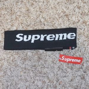 Supreme New Era Headband rare black sweat band